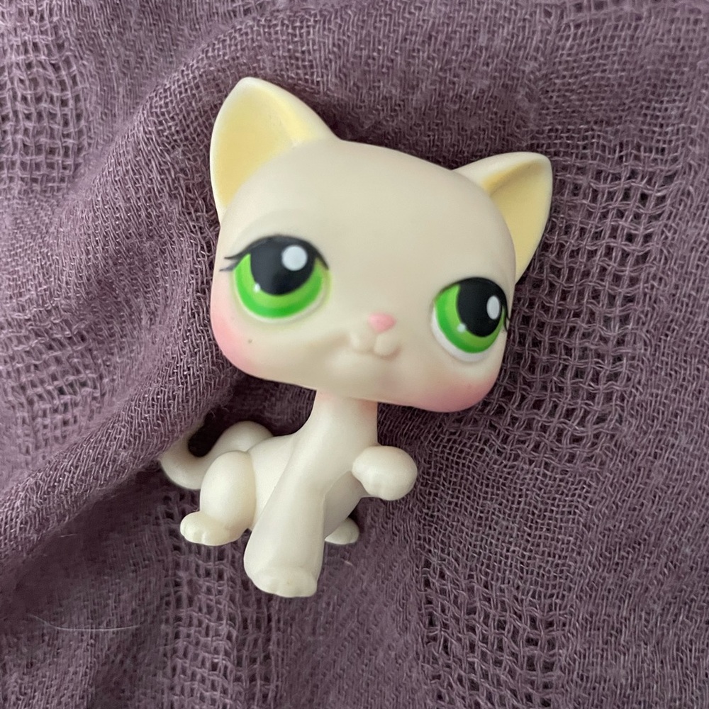 Littlest Pet Shop/Cat #98 Cream Blonde Kitten